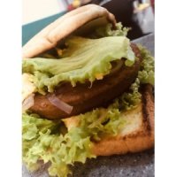 Yu-meat plant based luncheon.